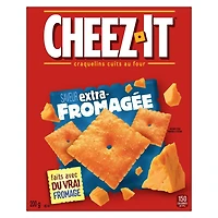 Les craquelins Cheez-It* Extra-fromagée Fabriqué avec du vrai fromage