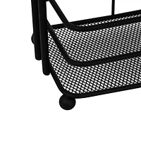 Era Tour de bain à trois niveaux Slim Mesh, noir 15.32x24.40po Tour de bain à trois niveaux