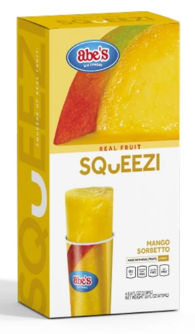 SQUEEZI MANGO - FRENCH Squeezi Real Fruit Mangue 4pk