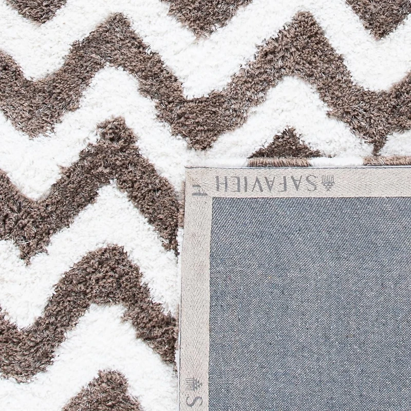 Safavieh Barcelona Carmella Zigzag Stripes Shag Area Rug