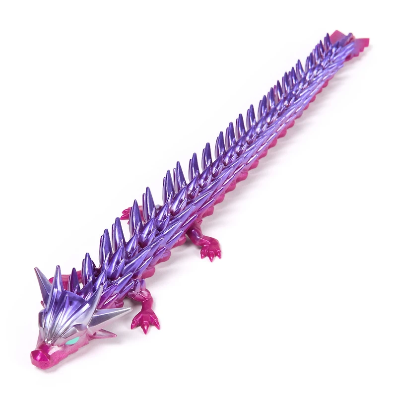 CrystaLynx Dragons, Figurine articulée dragon à collectionner de 32 cm et œuf d'exposition dans une boîte surprise, jouet à manipuler pour bureau à domicile et décor de bureau