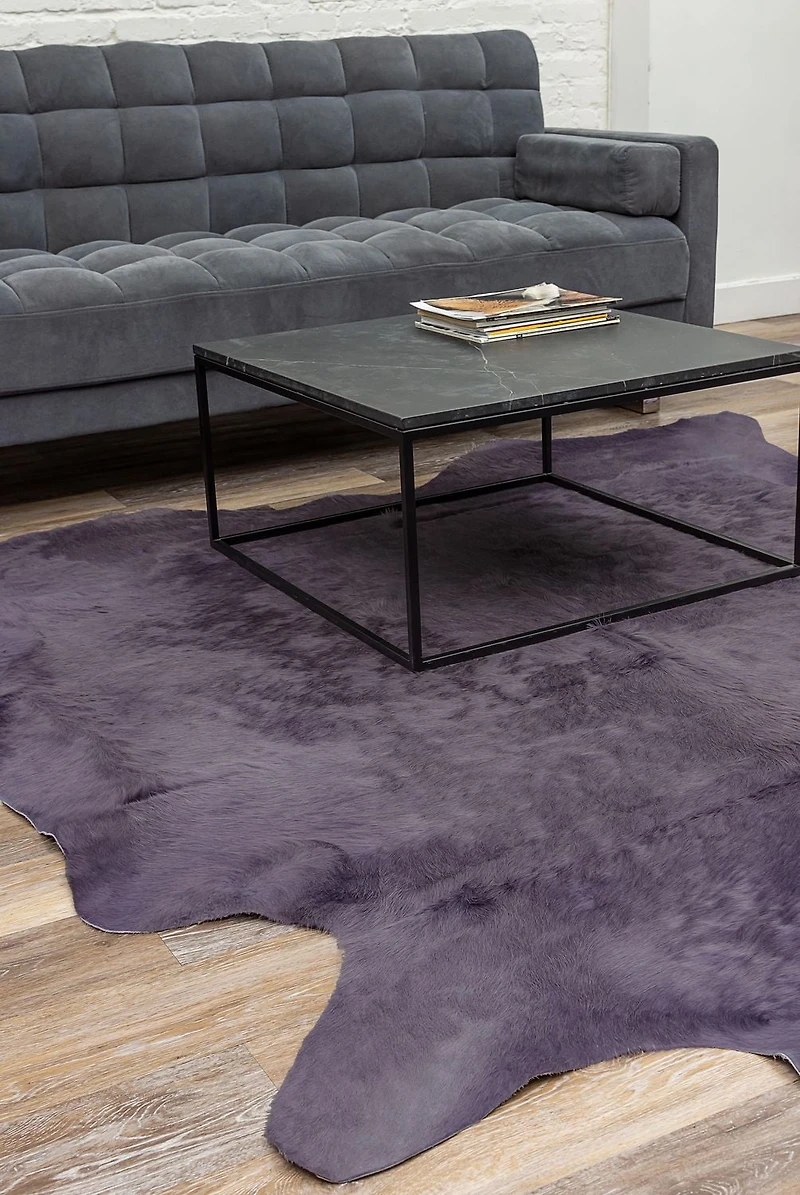 H-Natural 6'X7' Geneva Cowhide Rug