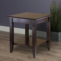 Nolan End Table in Cappuccino Finish