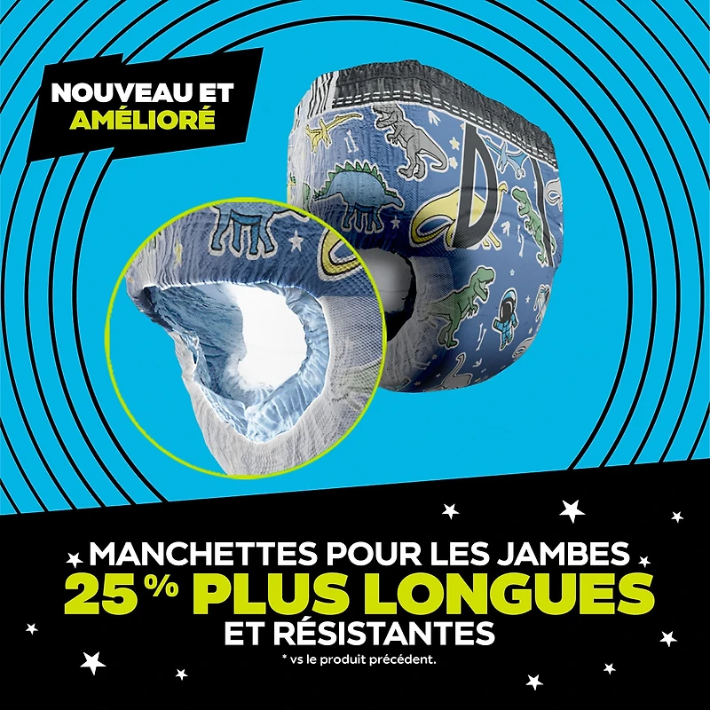 Sous-vêtements de nuit pour l’énurésie Ninjamas pour garçons, taille G (29 à [64 à 95 lb] et plus) 34 Unité