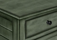 Monarch Specialties Accent Table, Nightstand, Storage Drawer, End, Side Table, Bedroom, Lamp, Storage, Antique Green Veneer, Transitional