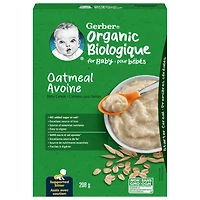 GERBER Biologique Céréales pour Bébé Gruau 208 g 208g