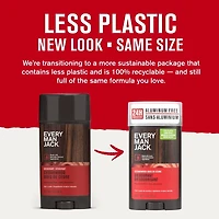 Déodorant Every Man Jack - Bois de cèdre | Déodorant sans aluminium, dérivé naturellement, végétalien, sans cruauté envers les animaux | 85G Déodorant Every Man Jack 85g