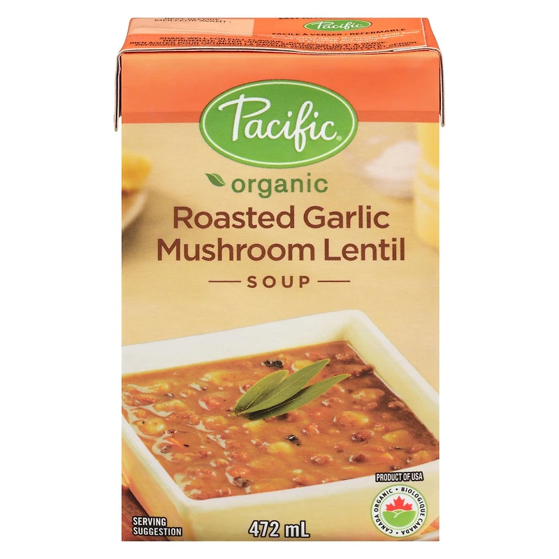 Pacific Foods Soupe Legumes Lentilles Champignons