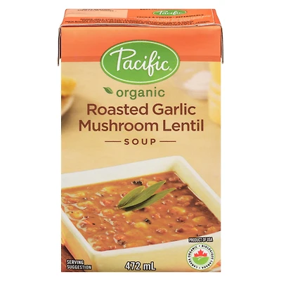 Pacific Foods Soupe Legumes Lentilles Champignons