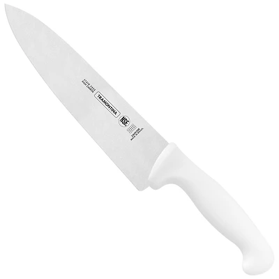 Couteau à steak Tramontina Professional de 20,3 cm (8 po) avec lame en acier inoxydable et poignée blanche en polypropylène