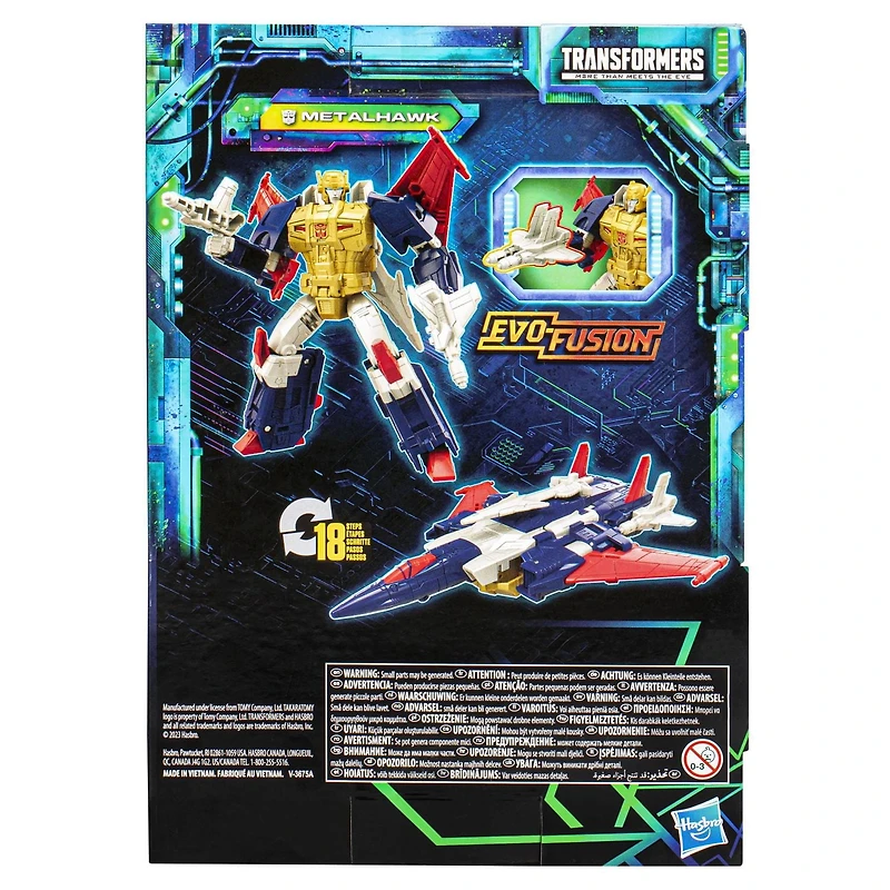 Transformers Toys Legacy Evolution Voyager Metalhawk Toy, 7-inch, Action Figure For Boys And Girls Ages 8 And Up