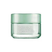 L'Oréal Paris Pure-Clay Cleansing Mask with 3 Mineral Clays + Eucalyptus, Purifies and Mattifies Oily Skin, 50 ml