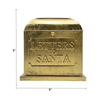 FRAÎCHE Lettres de métal au père Noël boîte aux lettres, or