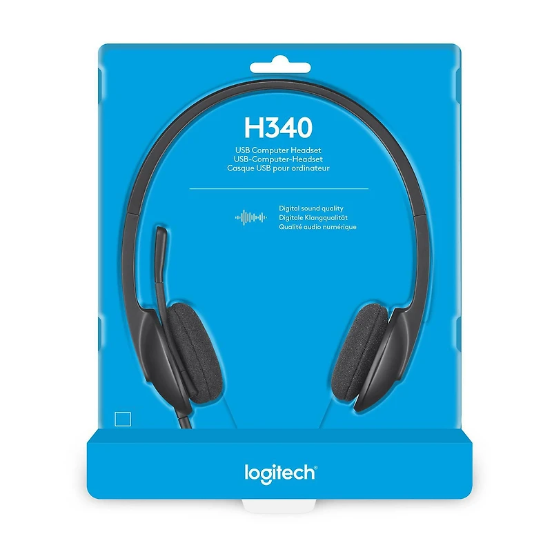 Logitech USB Headset H340, Plug into a world of crystal-clear audio.