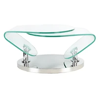 Table basse extensible canadienne Estella argent