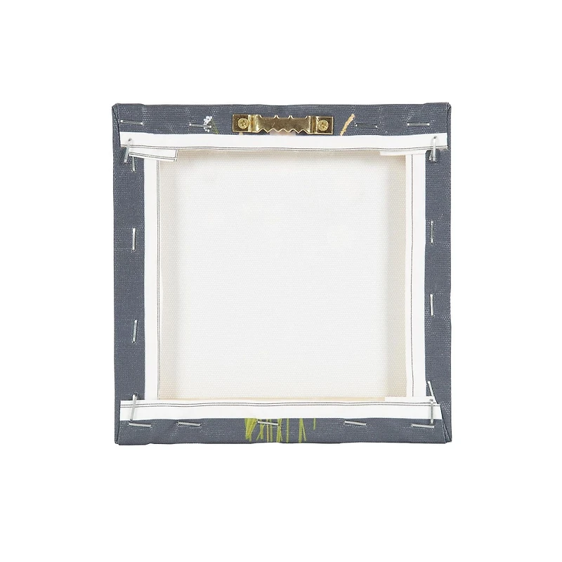 Vase of Flowers Embellished Canvas, 6in W x 6in H