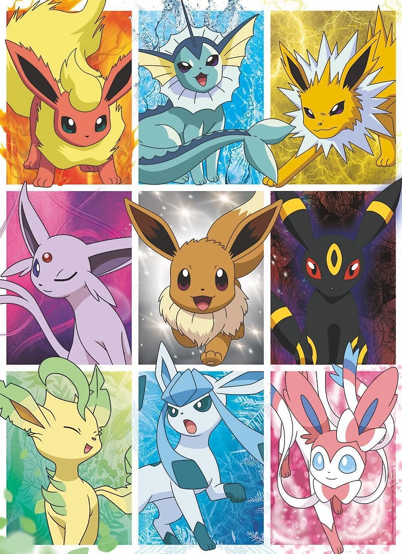 Buffalo Games - Pokémon - Pokémon Eevee Evolutions Frames - 100 Piece Jigsaw Puzzle
