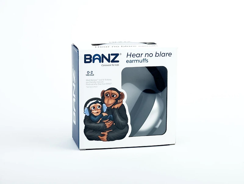 Baby Banz - Cache-oreilles - Protection auditive pour bébé - De 2 mois à 2 ans et plus - Meilleur indice de réduction du bruit de l'industrie - Doux et confortable