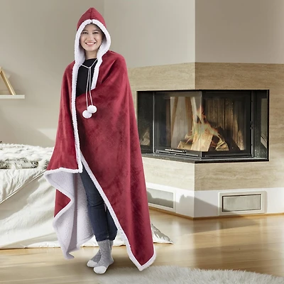 Safdie & Co. Hoodzy Couverture Rouge