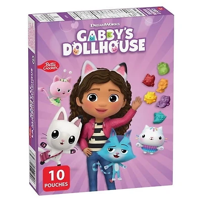 Betty Crocker Gluten Free Gabby's Dollhouse Kids Edition Fruit Flavoured Snacks, 10 pouches/226 g