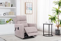 Topline Home Furnishings Power Lift Recliner with Adjustable Headrest