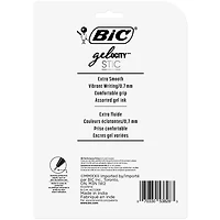 BIC Gel-ocity Smooth Stic Gel Pen, Medium Point (0.7 mm), Assorted Colours, 14-Count, Vibrant and Smooth Gel Ink Pens
