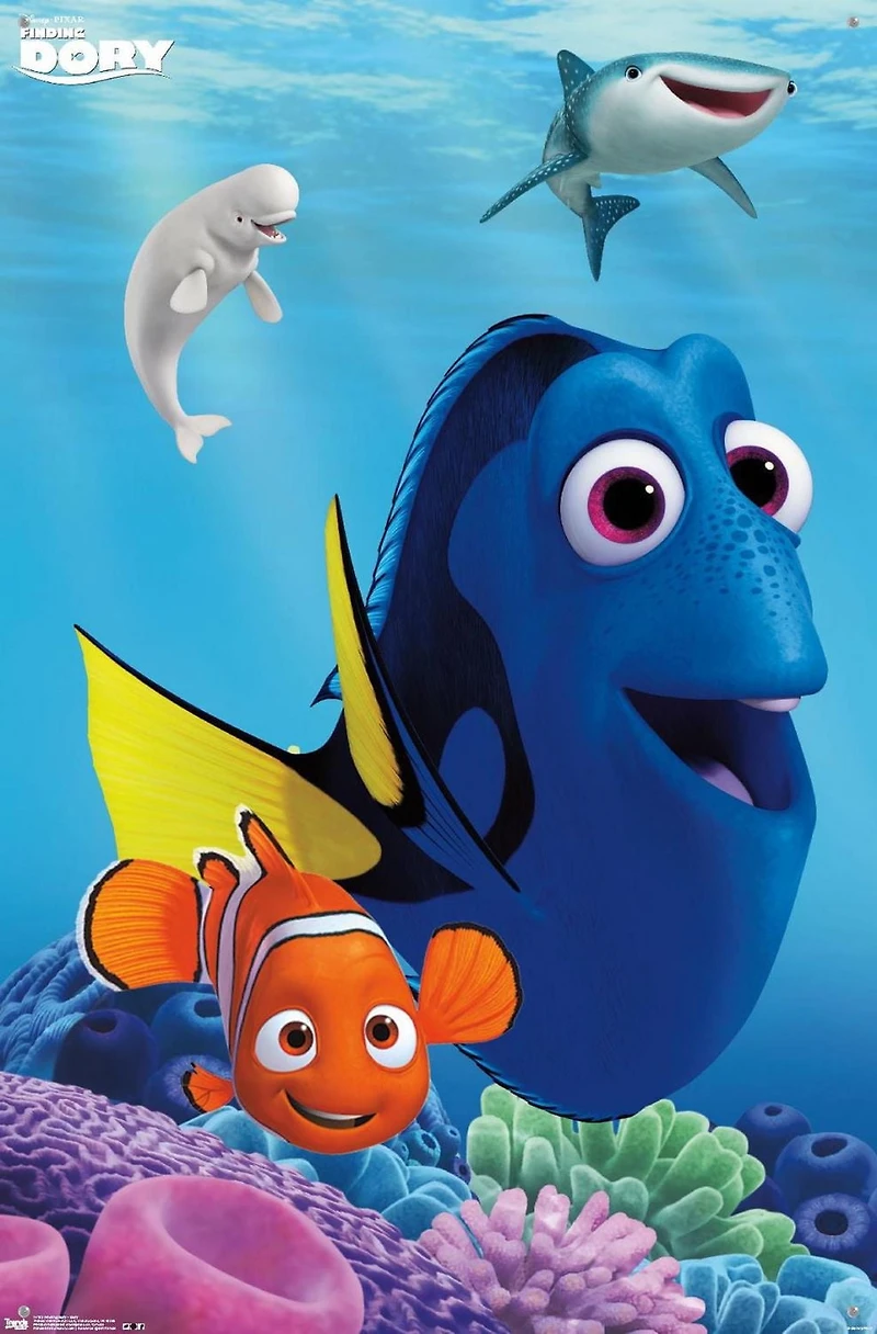 Disney Pixar Finding Dory - Dory Wall Poster, 22.375" x 34"