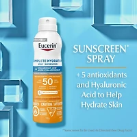 Écran solaire en vaporisateur pour le corps Eucerin Sun Hydratation complète avec FPS 50, 170 g | Écran solaire en vaporisateur avec acide hyaluronique et 5 antioxydants Plus qu'une protection solaire