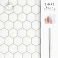 SMART TILES PEEL & STICK BACKSPLASH - HEXAGO - 4 Pieces 11.27 x 9.63