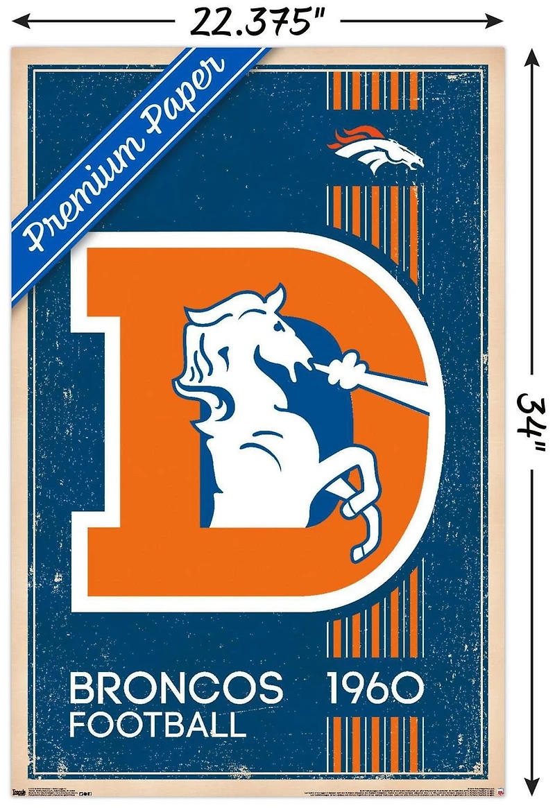 NFL Denver Broncos - Logo rétro 14