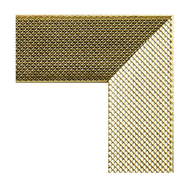Hometrends Knurl 5x7in Brushed Brass Photo Frame, Decorative Tabletop and Wall Picture Frame, 5x7 in