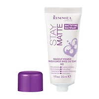 Rimmel Apprêt Stay Matte, formule ultra légère, contrôle la brillance jusqu'à 8 heures, non lourd ou gras, 100% Sans Cruauté Teint mat doux