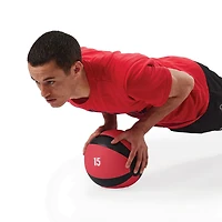 Reebok Delta 15 lb. Textured Medicine Exercise Ball, Rubber