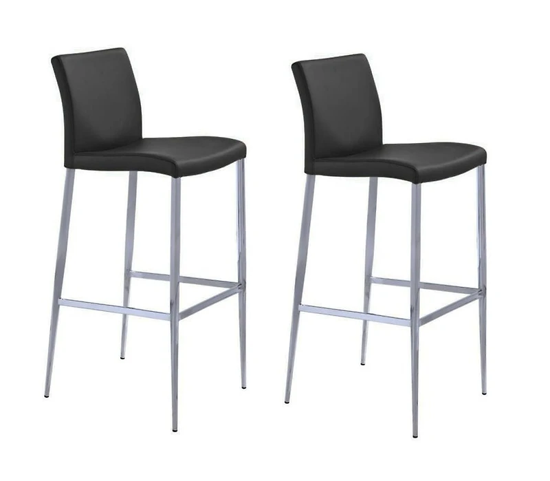 Tomuri Stool in White, PU Counter Stool, Counter Stool with Metal Legs, PU Counter Stool in White, Footrest Stool, White Counter Stool with Backrest, Kitchen Stool, Stylish Counter Stool in White, Isl
