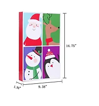 Holiday Time 10 Pack Assorted Gift Boxes, Santa and Characters