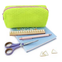 Pen+Gear Athleisure Mesh Pencil Pouch in Neon Yellow