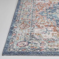 Cranfield Red and Blue Woven Area Rug