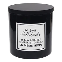 2-wick 12oz "I'm multitasking" FIREWOOD SPIRIT Fragranced Candle