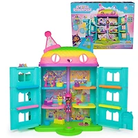 Gabby’s Dollhouse, 15-Piece Rainbow-Themed, Celebration Dollhouse, Toy Figures, Doll House Furniture & 10 Sounds, Kids Toys for Girls & Boys Ages 3+