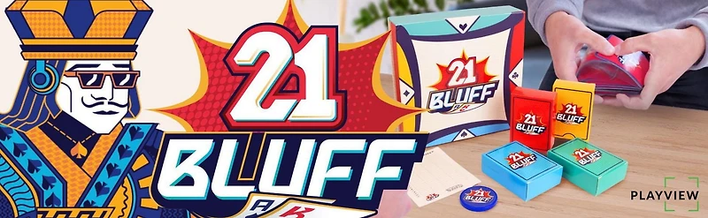 21 Bluff | Blackjack's Wilder Cousin |  2-4 Player Game, 21 Bluff is a card game based on traditional blackjack rules where players aim to get as close to 21 without exceeding it.