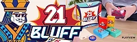 21 Bluff | Blackjack's Wilder Cousin |  2-4 Player Game, 21 Bluff is a card game based on traditional blackjack rules where players aim to get as close to 21 without exceeding it.