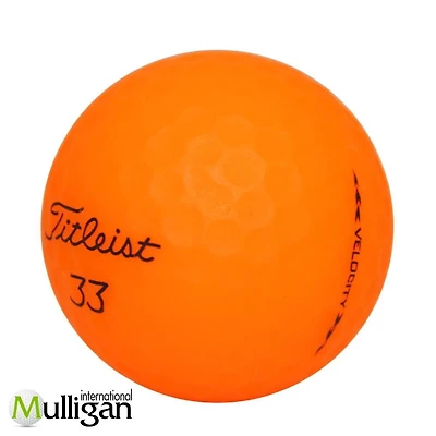 Mulligan - 96 balles de golf récupérées Titleist Velocity 2020 4A , Orange