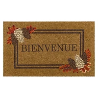 Mohawk Home Fall Bienvenue Faux Coir Polyester Doormat, Multi, 18" x 30"
