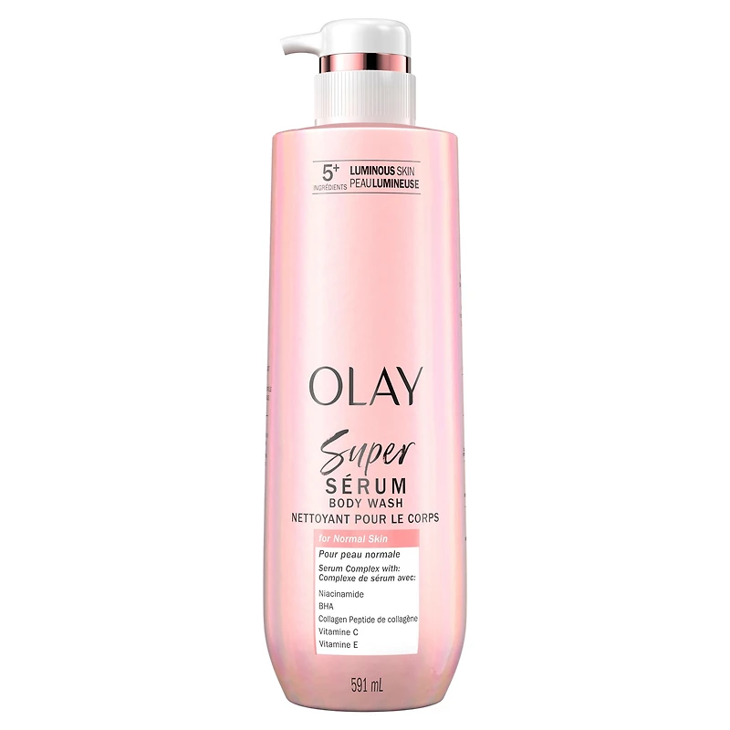 Nettoyant pour le corps Olay Super sérum pour peau normale, complexe de sérum pour une peau lumineuse, 591 mL