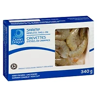 Ocean Dragon Shrimp, Headless, Shell-On, 340g