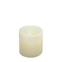Mainstays Unscented LED Mini Wax Pillar Candles, Pack of 3, 2" x 2", 2" x 3", 2" x 4" LED candle set