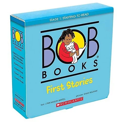 Bob Books - First Stories Box Set Decodable Phonics Books, Ages 4 and up, Kindergarten (Stage 1: Starting to Read)