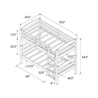 Lit superposé pour enfant (format une place) Leighton de Better Homes & Gardens
