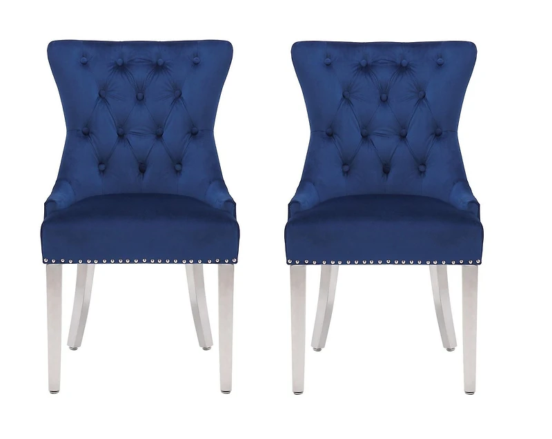 Plata Import Chairus Chair in Blue - Set 2