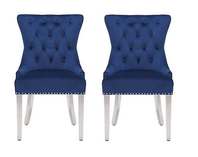 Plata Import Chairus Chair in Blue - Set 2